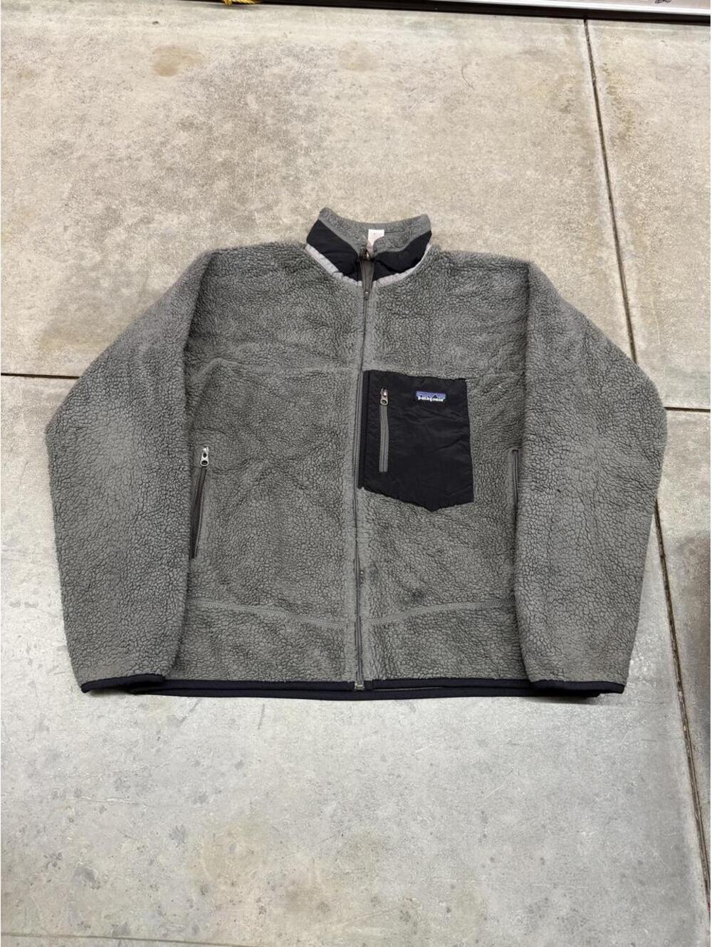 vintage patagonia classic retro x deep pile fleece jacket size large